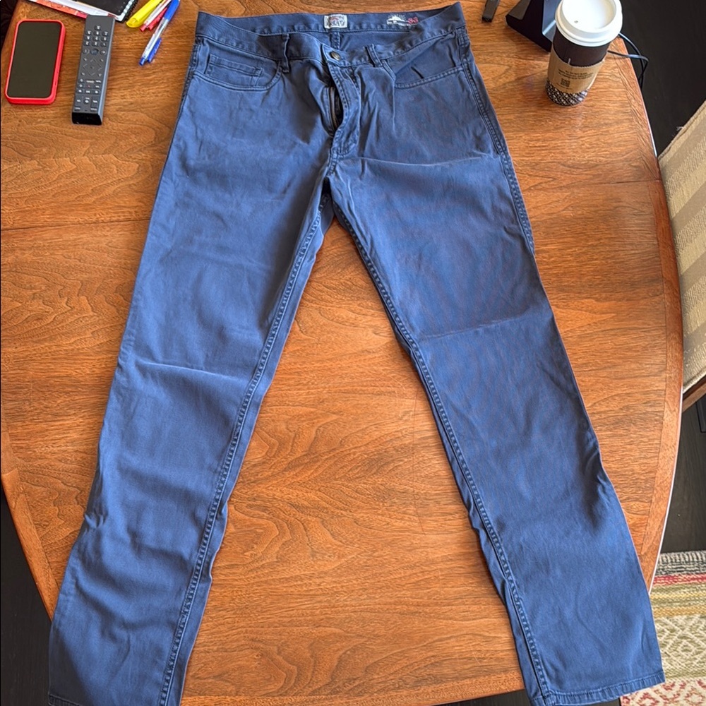 Faherty Men's Deep Blue Slim Jeans